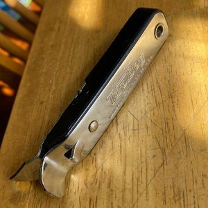 Vaughan Tap Boy Black Vintage Bottle Opener Corkscrew Chicago USA